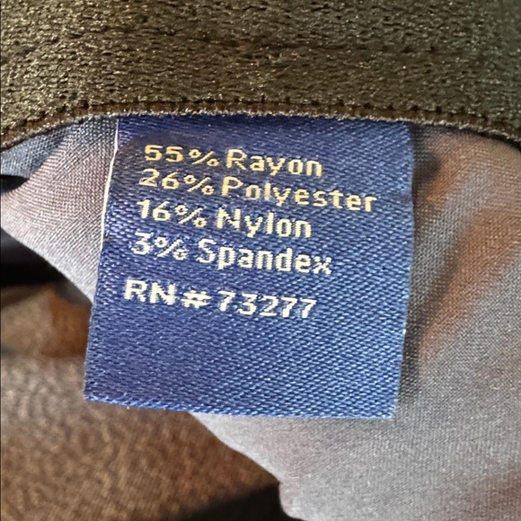 Apt. 9 Blue Textured Stretch Bootcut Dress Pull On Pants NWT Large - Picture 8 of 8